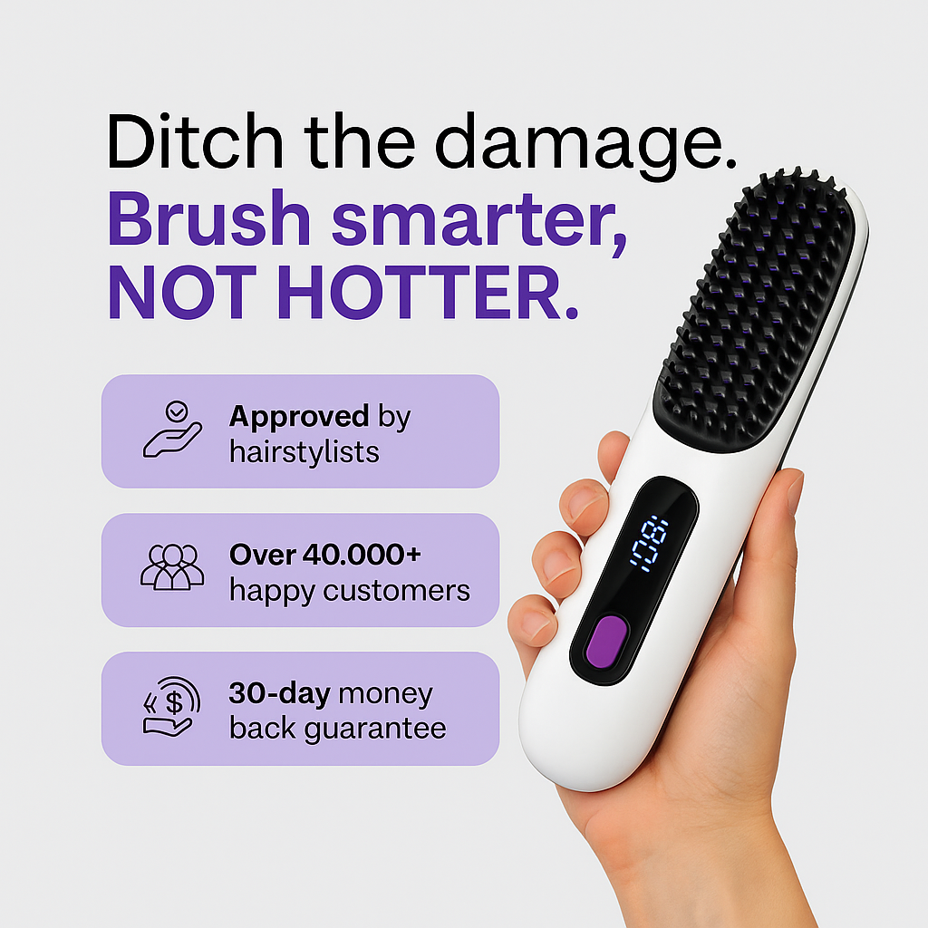 NOYAIR™ GoBrush Pro – Sleek Hair in Seconds, Anywhere